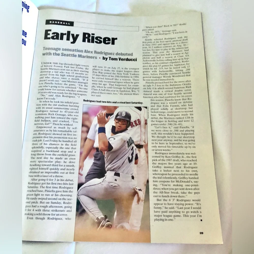 April 1994 Sports illustrated Baltimore orioles 719
